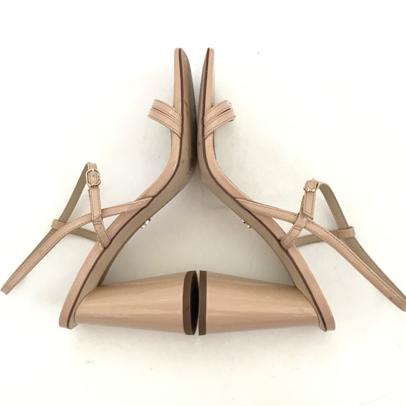 SAM EDELMAN Kit Heeled Sandal Slingback Block Heel Squared Open Toe Heels Size 9 - Picture 10 of 16